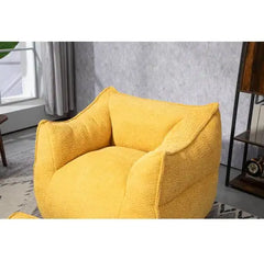 COOLMORE Bean Bag Chair Lazy Sofa Footstool Durable Comfort Lounger High Back Bean Bag Chair Couch For Adults And Kids, Indoor  Outdoor