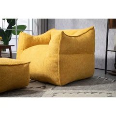 COOLMORE Bean Bag Chair Lazy Sofa Footstool Durable Comfort Lounger High Back Bean Bag Chair Couch For Adults And Kids, Indoor  Outdoor