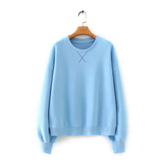 X-shaped Embroidered Pullover Sweater for Women