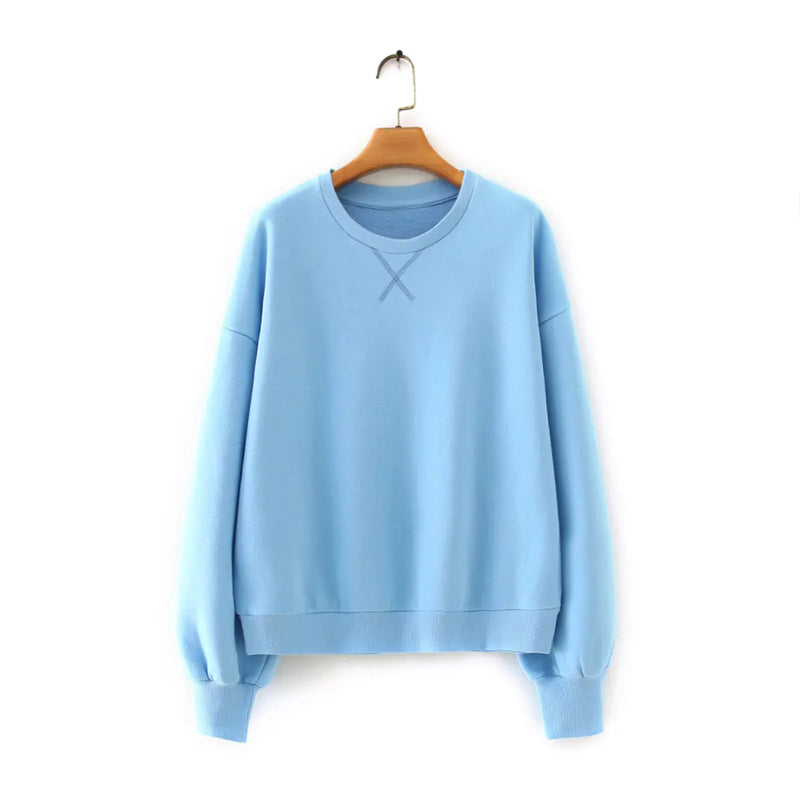 X-shaped Embroidered Pullover Sweater for Women